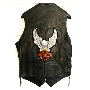 Men’s Harley Davidson Leather Vest Size 40 Large